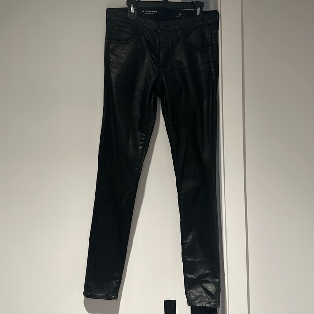 vegan leather AG SKINNY JEAN